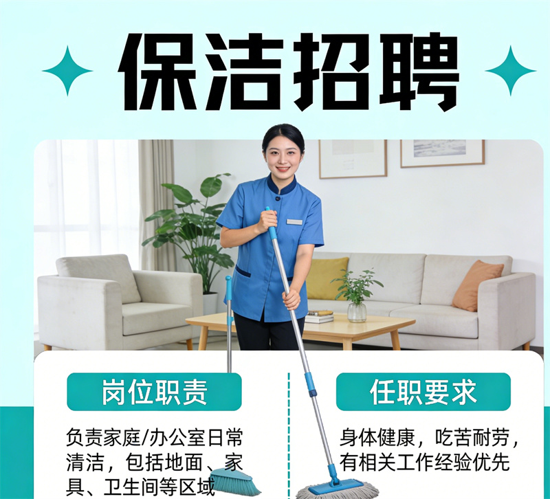 青岛保洁招聘